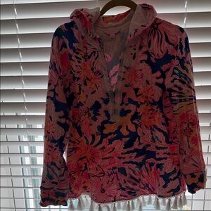 Lilly Pulitzer Pastel Floral Hoodie